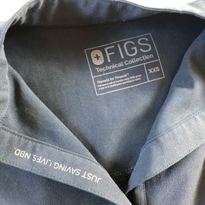 Figs scrubs xxs calypso blue